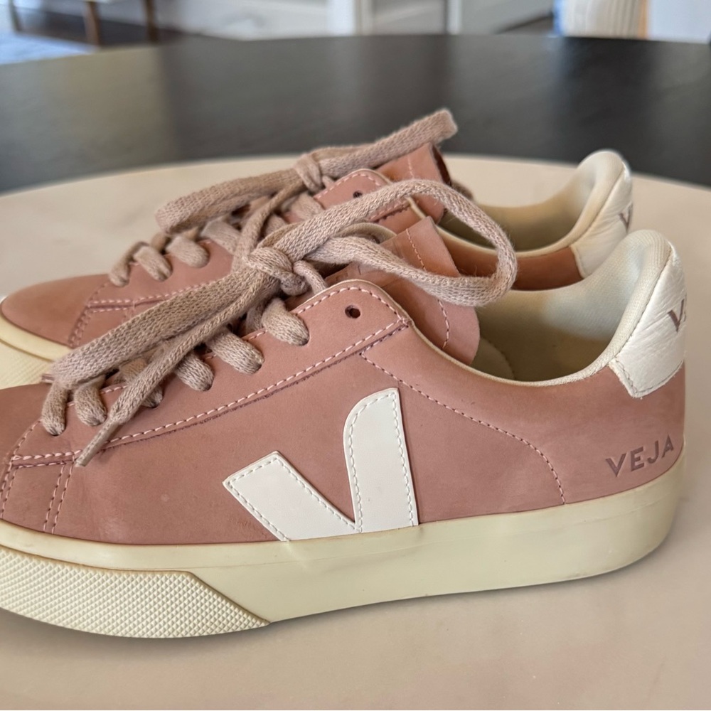 Veja Campo Women's Pink Blush and Cream Sneakers 37